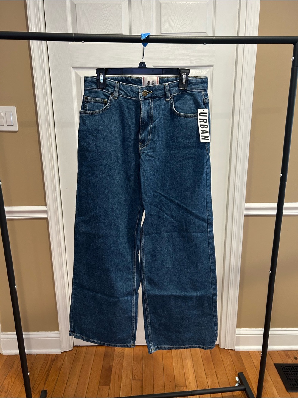Urban Outfitters BDG Wide-Leg Jeans in Dark Blue